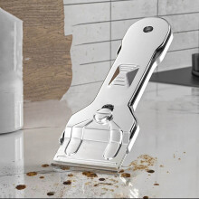 Raspador de aço inoxidável de 14,5 cm com lâmina substituível.