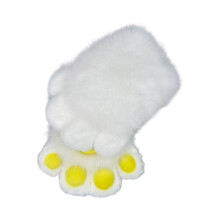 Faux Furs Cats Gloves Therians Paws Plush Fursuit Paw Halloween Cosplay Costume Foxes Paws Mitten Gift