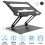 Support pour ordinateur portable en aluminium, angle réglable, lot de 1 1
