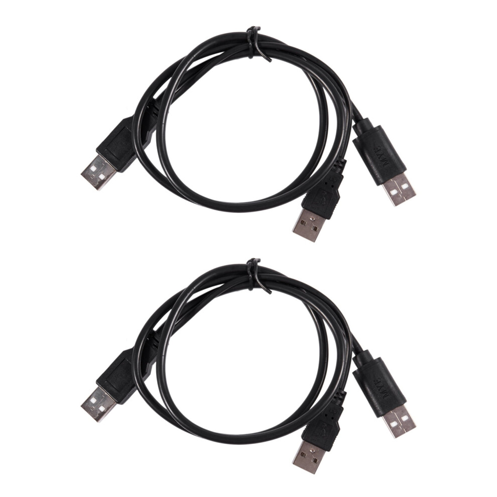 Usb 2.0 Type A Male To Dual A Male Y Splitter Cable Black 974856814435