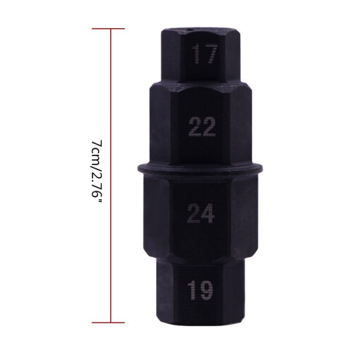 Motorcycle Hex Tool Set 3/8" Drive 17mm 19mm 22mm 24mm 2
