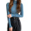 Women Multicolor Turtleneck Sweater Autumn Solid Color Basic Long Sleeve Slim Fitted Jumpers Ribbed Knit Pullover Top 1