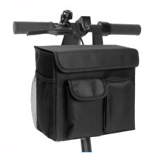 Geantă neagră pentru scuter de mobilitate, organizator cu laptop de 14 inci
