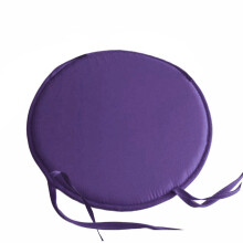 Coussin rond imperméable capitonné pour chaise de bistrot, noir, 11 x 11 x 4