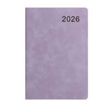 Planer tygodniowo-miesięczny 2026 A5, skórzana okładka