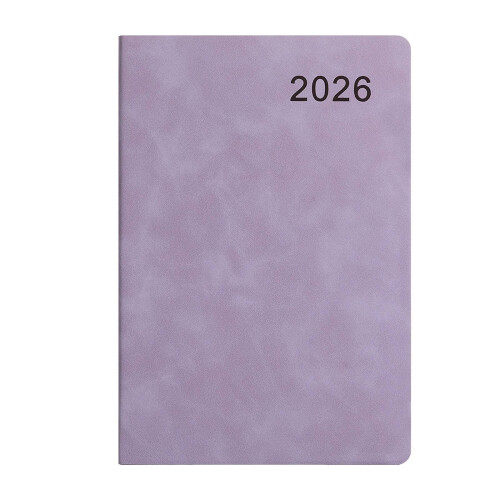 Týdenní měsíční diář 2026 A5, kožený obal