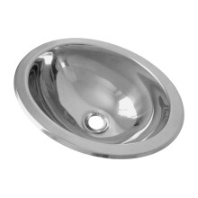 Oval Stainless Steel Entertainment Sink Small Space 1pc