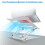 Support pour ordinateur portable en aluminium, angle réglable, lot de 1 5