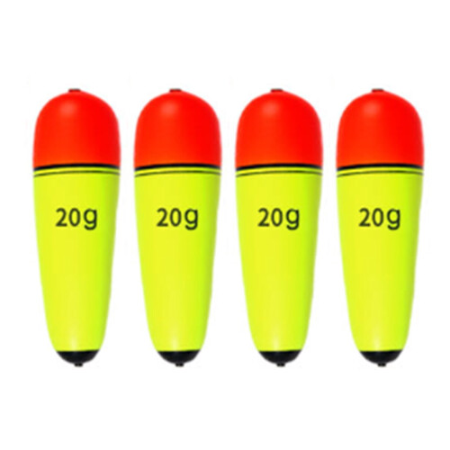 Visdobber van schuim, 4 stuks, 10-120 g