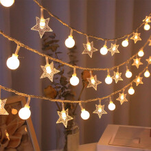 LED hvězdicový řetězec, vodotěsný, 10m, prodlužovací