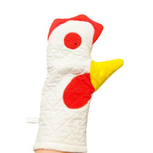 Gants de cuisine en forme de coq, en tissu non tissé (lot de 2)
