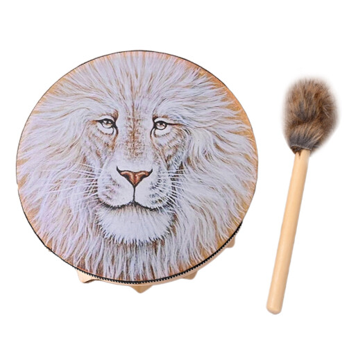 Handmade Siberian Shamanic Drum with Drumstick