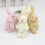 Realistic plush rabbit toy 6 cm soft stuffed miniature 5