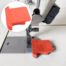 Pé calcador para bainha com clipes para máquina de costura, vermelho