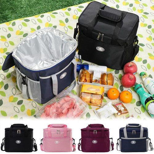 Bolsa térmica grande e impermeable para el almuerzo.