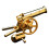 Vintage brass field cannon display piece 7
