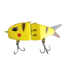 Pomaly potápajúca sa viackĺbová kĺzavá návnada na ostrieže – realistický S-motion, dvojité háčiky, mini veľkosť, 8 farieb,