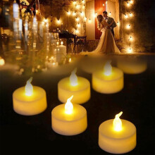 Bougies chauffe-plat LED vacillantes de 3,8 cm