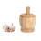 Mortier et pilon en bambou avec couvercle 220 ml 1