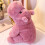 Hippopotame rose en peluche lestée – Coussin sensoriel à câliner, 3 7