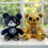 Peluche orso teschio, estetica gotica dark, 1 pezzo 1