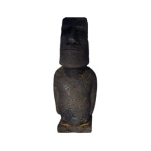 Χειροποίητο άγαλμα Moai από χυτοσίδηρο, διακοσμητικό 1 τεμ.
