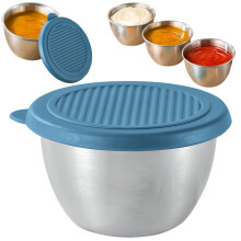 Läckagesäker behållare för salladsdressing i rostfritt stål, 1-pack
