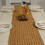 Chemin de table tissé marron 30180cm style ferme vintage 1