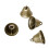 Retro Bronze Iron Hand-Cranked Bell Set 6 pcs 38mm 7