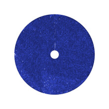 Jupe de sapin de Noël à paillettes bleu foncé 24"