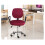 Office swivel chair cover split back wine red 2