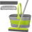 Sponge Mop Set with Collapsible Bucket and Replaceable Pads 1