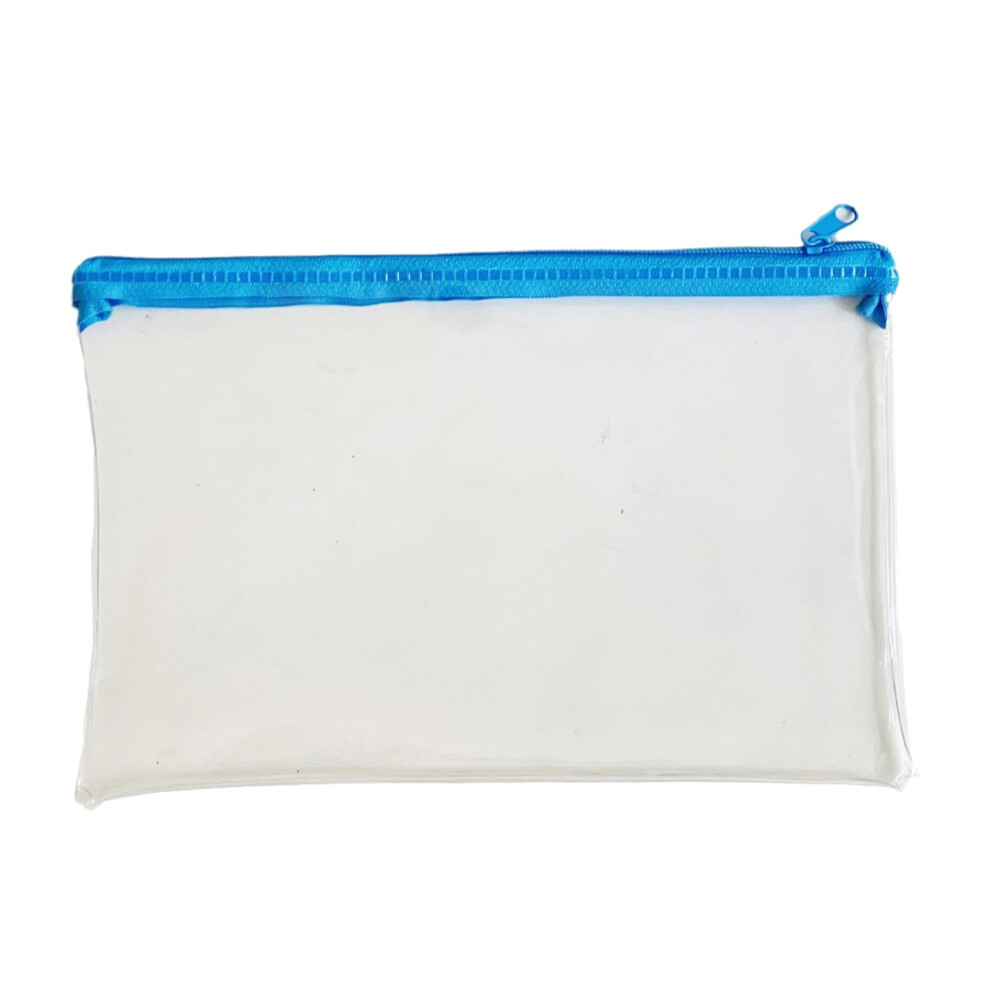 Clear Zipper Pouch for Exams 5.7x8.6 IN Soft Waterproof