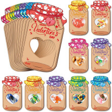 Valentine's Day Cards for Kids 60-Pack