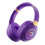 Auriculares Bluetooth morados supraaurales con luz LED, 1