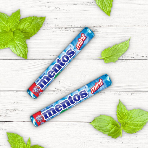MENTOS - Soft Mints - Crisp Outer Shell and Soft Centre - Mint Flavour- 40 Rolls 2