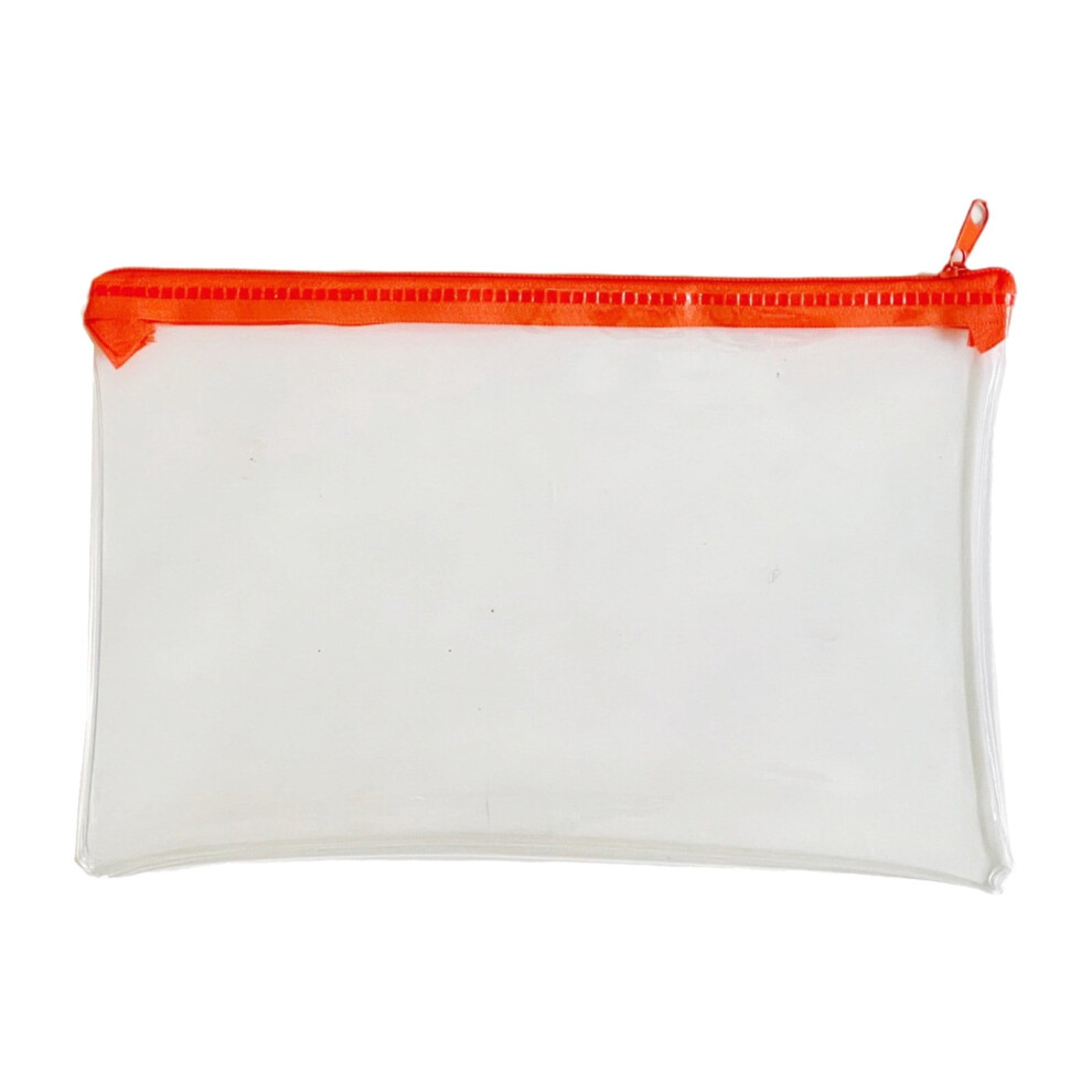 Clear Zipper Pouch for Exams and Office Use 5.7x8.6 in
