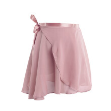 Women's sheer ballet skirt with adjustable waist ties