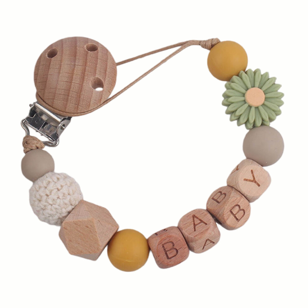 Silicone Flower Pacifier Clip for Babies 1 Pack