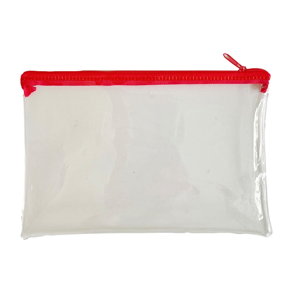 Clear Zipper Pouch for Exams Office Cosmetics 5.7x8.6 IN