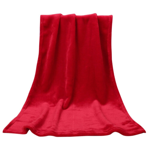 Children's Flannel Blanket Soft Warm Red50x70cm