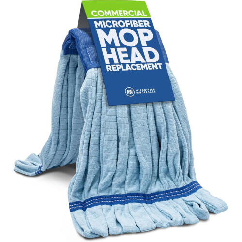 Microvezel dweilkop blauw medium 1 stuk