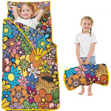 Floral Print Toddler Nap Mat with Carry Bag