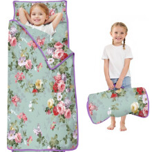 Floral Print Toddler Nap Mat with Sleeping Bag