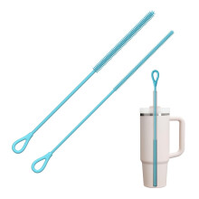 Straw Cleaning Brush Set Silicone 2 pcs 6mm 9mm