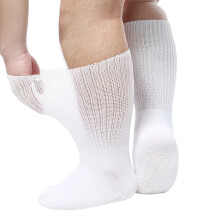 Diabetessokken, brede pasvorm, unisex, 1 paar, rekbaar tot 76 cm