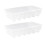 Egg Storage Container with Handle for Refrigerator, Holds 2