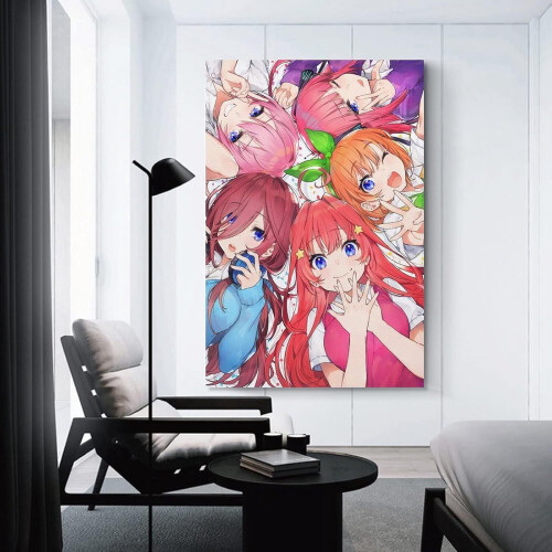 AEFER Anime Η Πεντάμορφη Πεντάδυμη Αφίσα Διακοσμητικός Πίνακας Πίνακας σε Καμβά 2