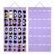 Organisateur mural pour lunettes de soleil en feutre, 15 compartiments, 40 x 50 cm