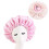 Satin Sleeping Cap for Hair Care Adjustable Pink 2
